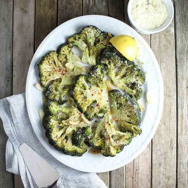 Roasted Parmesan Broccoli