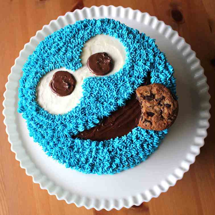 Cookie Monster Cake