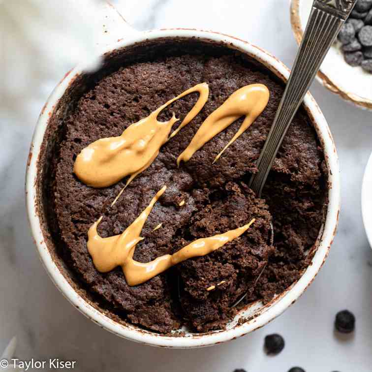 Low Carb Keto Chocolate Mug Cake 