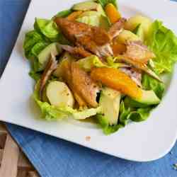 Smoked mackerel salad