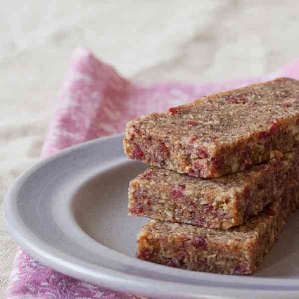 No Bake Cranberry Almond Energy Bars