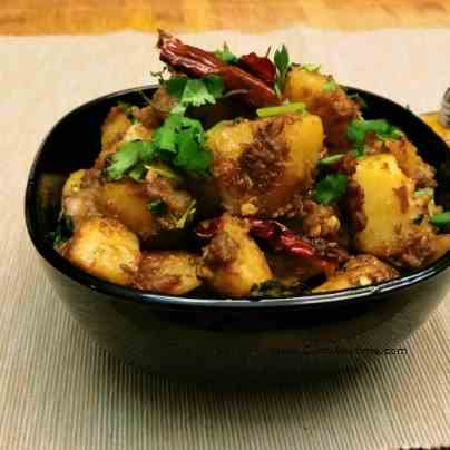 Imli Aloo - Tamarind Flavored Potatoes