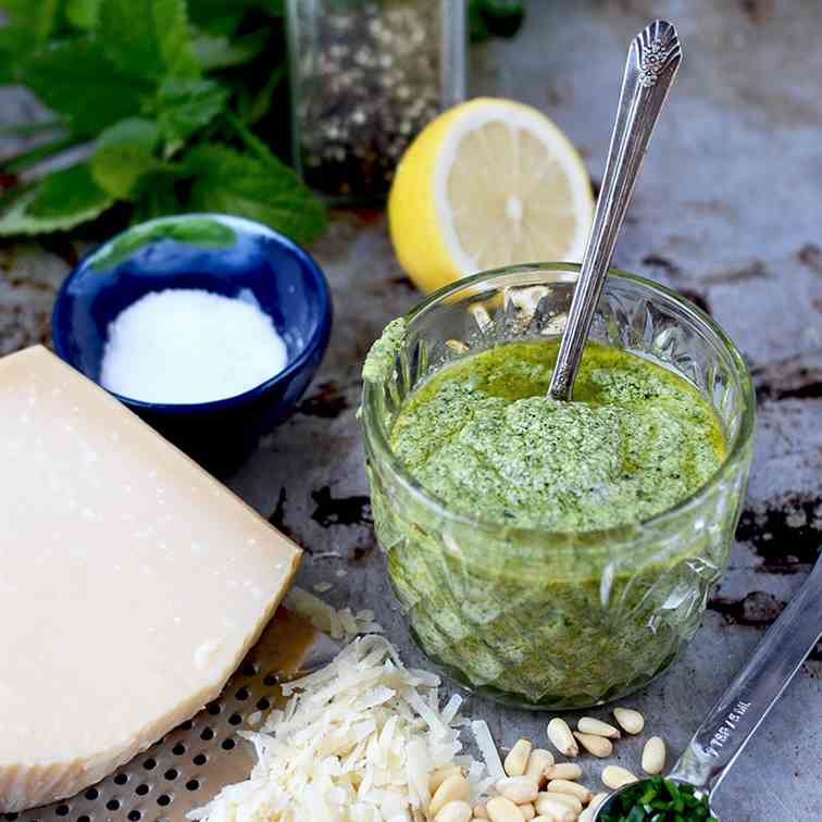 Lemon Balm Pesto