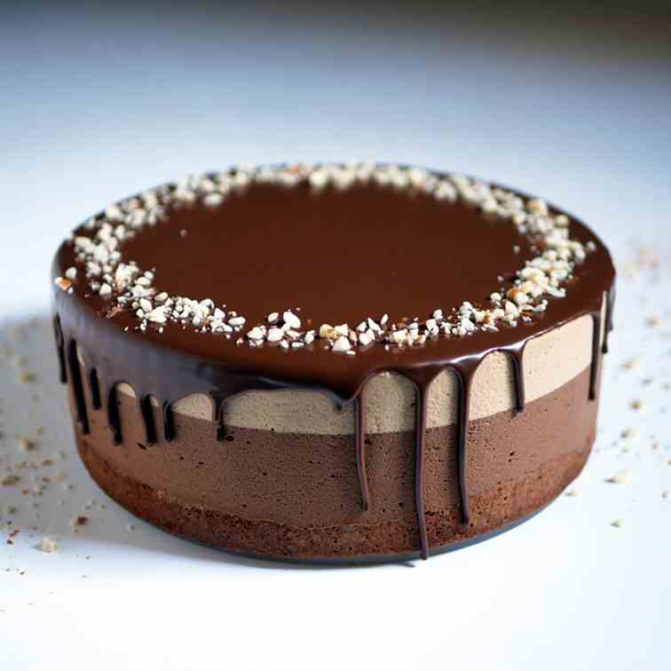 Peanut Butter Chocolate Mousse Cake