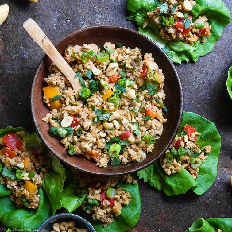 Slow Cooker Chicken Lettuce Wraps