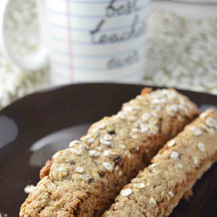 Oatmeal Date Biscotti