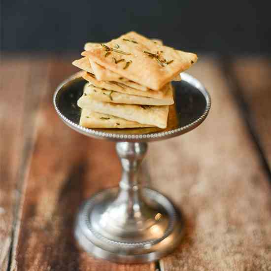 Rosemary Sea Salt Crackers