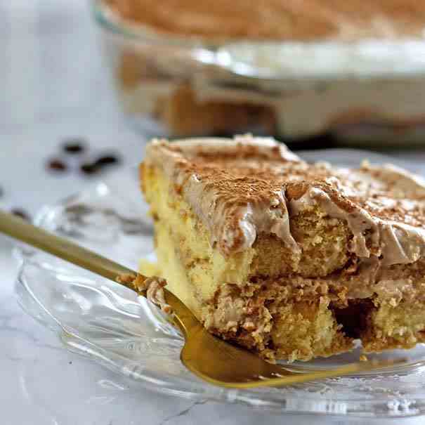 Boozy Pound Cake Tiramisu