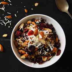 Warm Farro and Barley Cereal