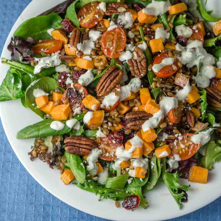 Winter Roasted Vegetable Salad