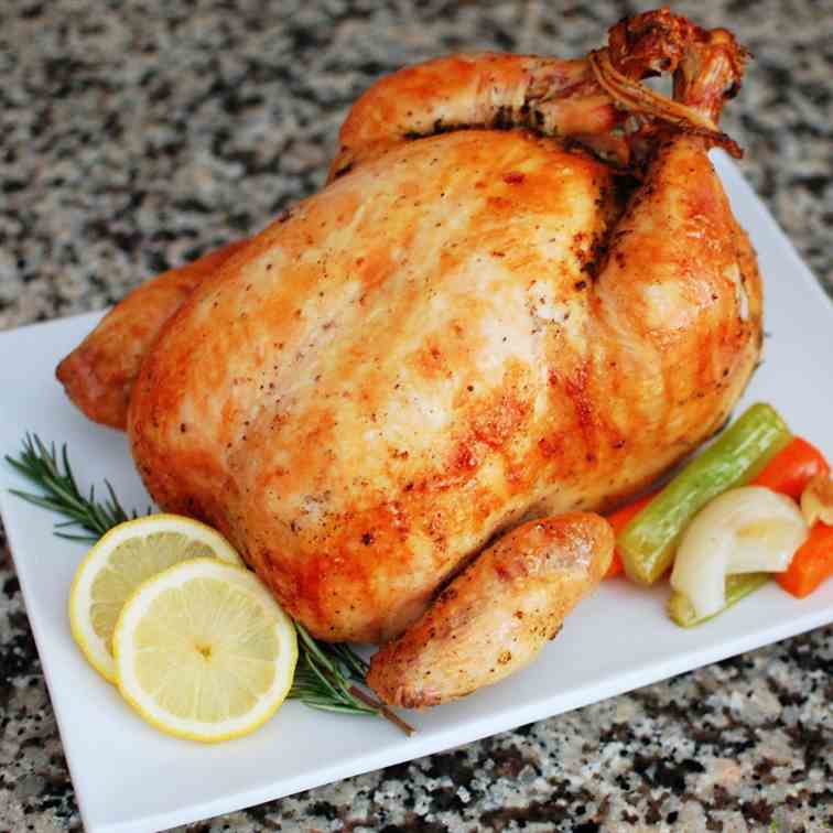 Lemon and Garlic Roasted Chicken