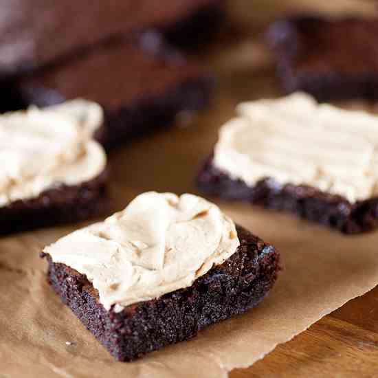 Peanut Butter Frosted Brownies