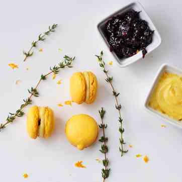 Meyer lemon macarons