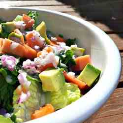 Romaine, Papaya & Avocado Salad