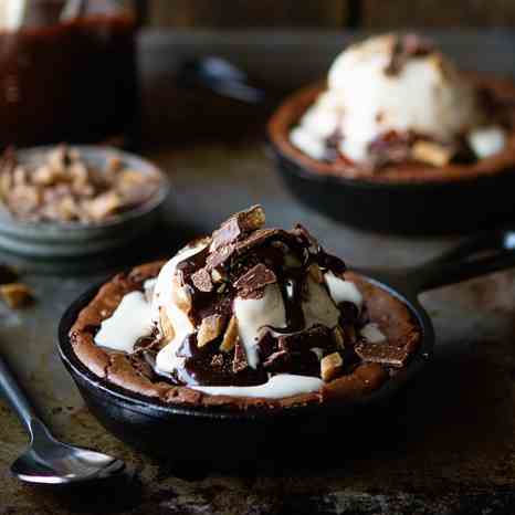 Mini Skillet Brownies