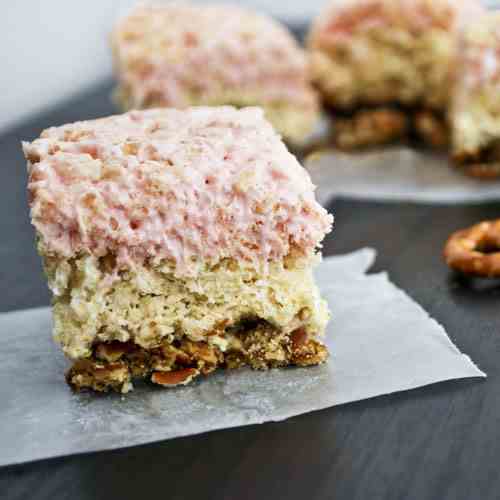 Strawberry Pretzel Salad Treats