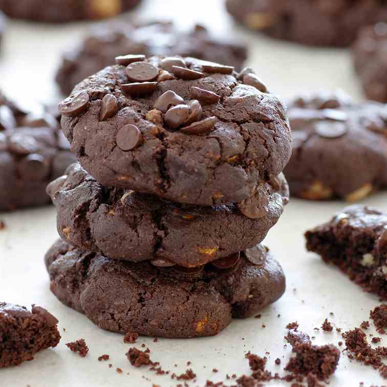 Double Chocolate Chip Cookies