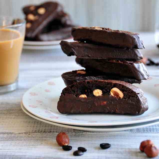 Mocha Hazelnut Biscotti