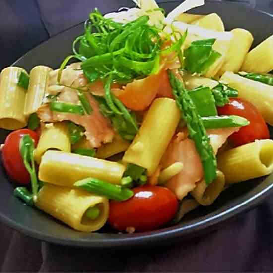 smoked salmon rigatoni