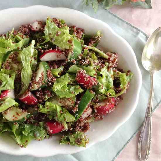 Quinoa, Cucumber and Radish Salad 