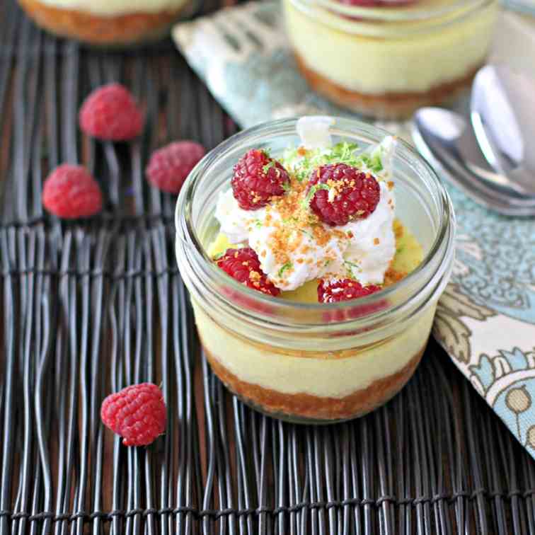 Key Lime - Raspberry Pies in Jars