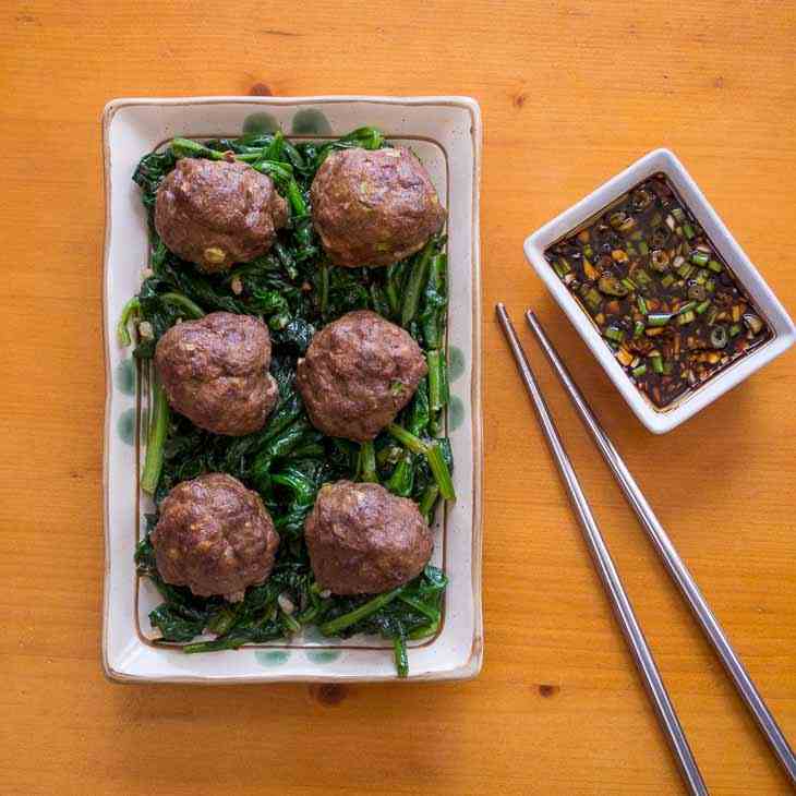 Keto Asian Meatballs Recipe with Dipping S