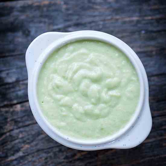 Avocado-kefir dip