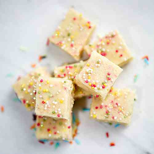 Funfetti Cake Batter Fudge