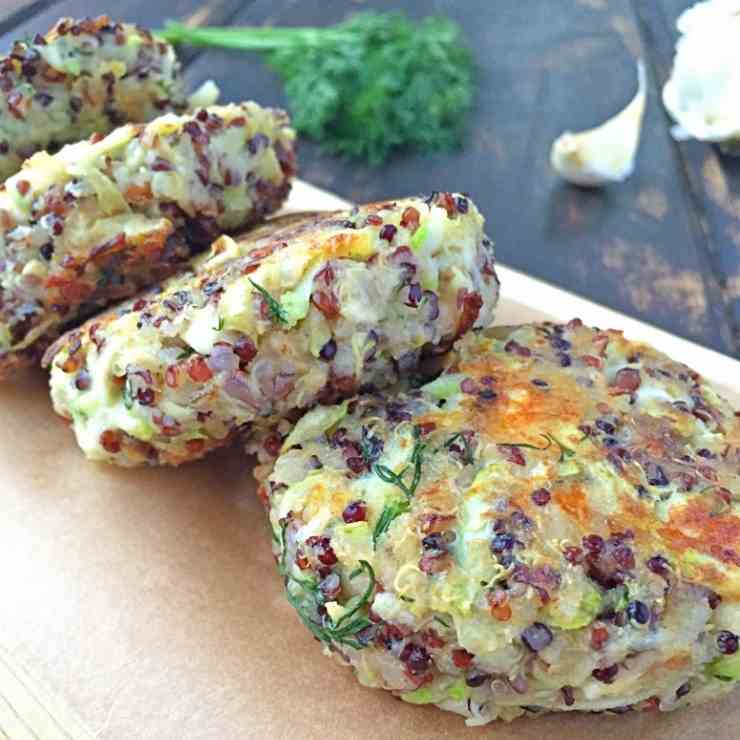 Quinoa Patties With Zucchini And Feta