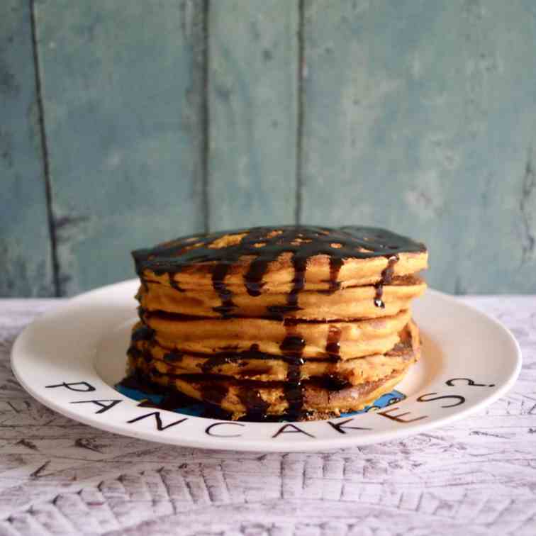 Pumpkin Choc Chip Pancakes