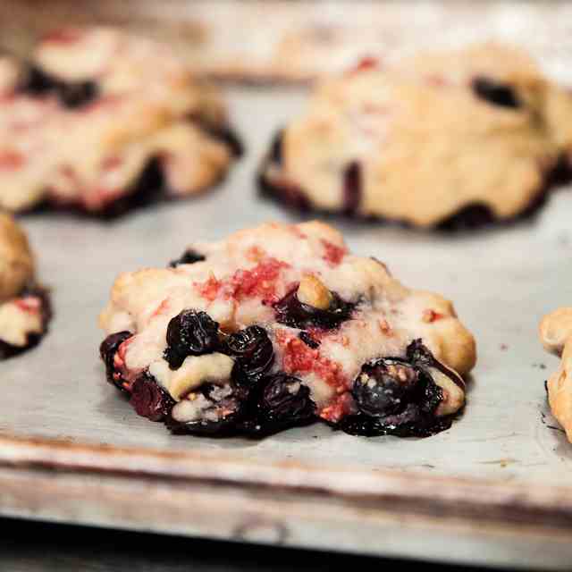 Red, White and Blue Scones