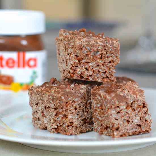 Salted Nutella Crunch Bars