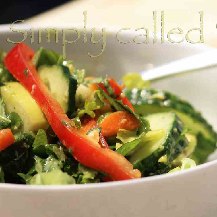 Crispy vegetable salad