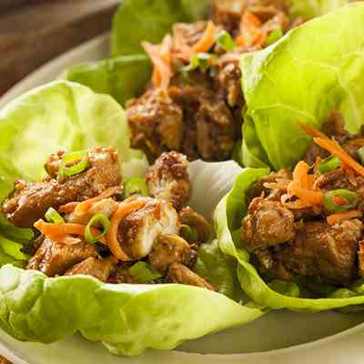 Paleo Thai Chicken Lettuce Wraps