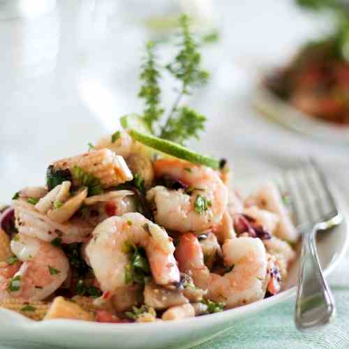 Super Quick and Easy Cold Shrimp Salad