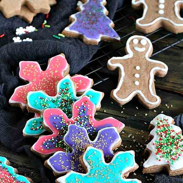 Neon Chocolate Sugar Cookies 