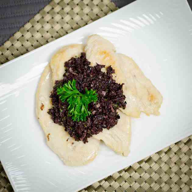 Pan-Fried Chicken Breast w/ Olive Tapenade