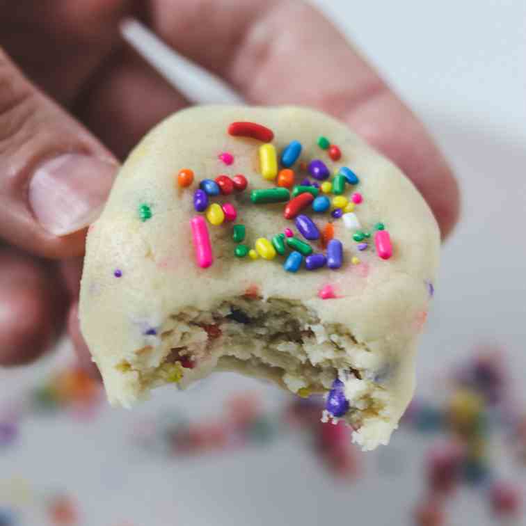 Edible Sugar Cookie Dough for One