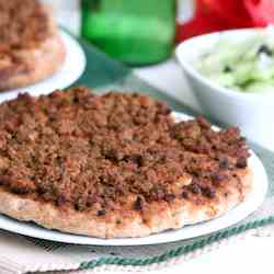 Lahmajoun Middle Eastern pizza
