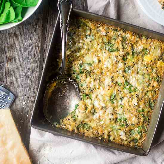 Spinach Artichoke Quinoa Casserole