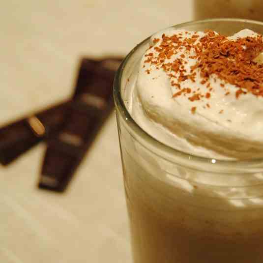 Vegan coffee milkshake