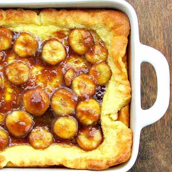 Bananas Foster Dutch Baby