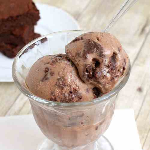 Milk Chocolate and Brownie Ice Cream