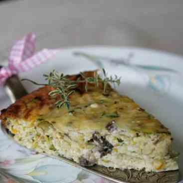 Mexican Zucchini and Mushroom Frittata