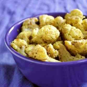 Roasted Curried Cauliflower