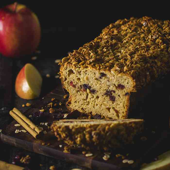 Apple and Cranberry Crisp Loaf