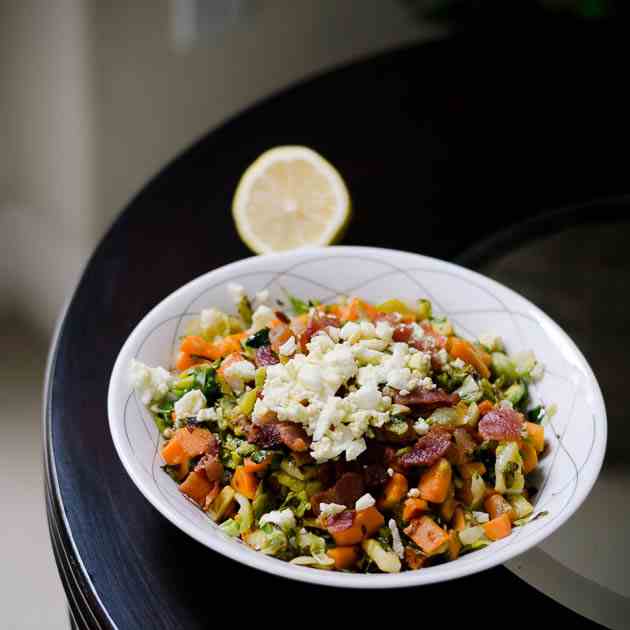 Brussels Sprouts with Lemon and Bacon