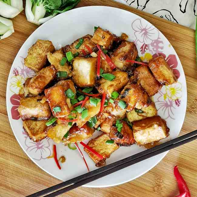 General Tso's tofu