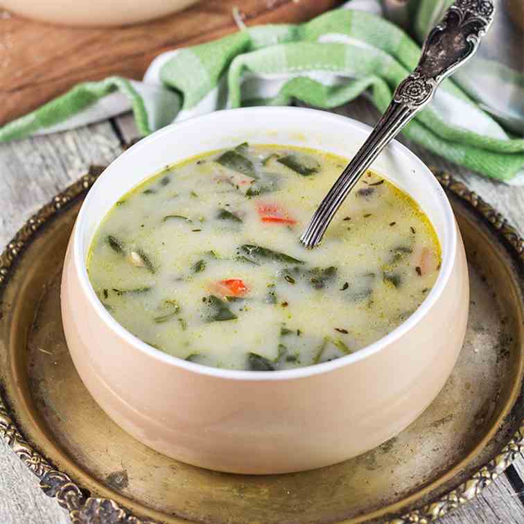 Creamy Chicken Florentine Soup