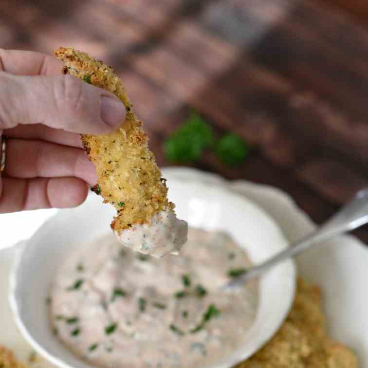 Crispy Baked Panko Creole Chicken Tenders